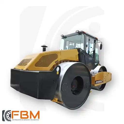 Distribuidor de rolamentos para rolo compactador